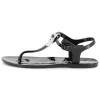Buckled sandals with badge