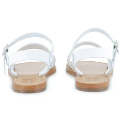 Buckled sandals with leather