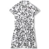 Buttoned patterned dress