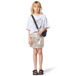 Buttoned skirt with pockets