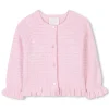 Buttoned tricot cardigan