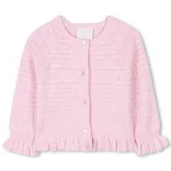 Buttoned tricot cardigan