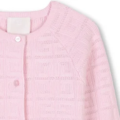 Buttoned tricot cardigan