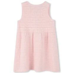 Buttoned tricot dress
