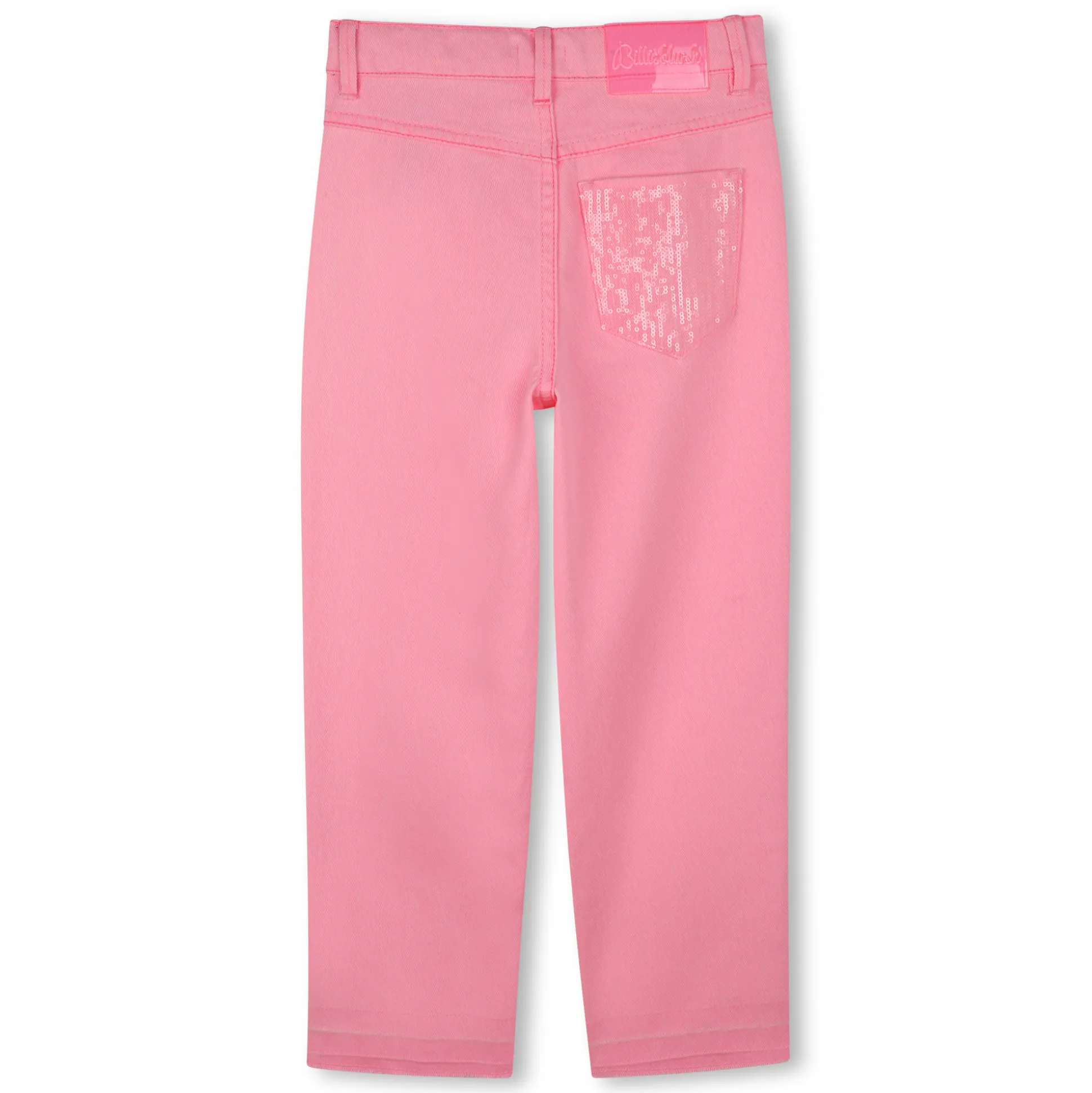 Button-up cotton jeans