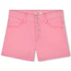 Colourful denim shorts