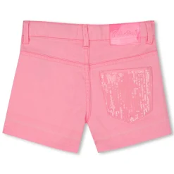 Colourful denim shorts