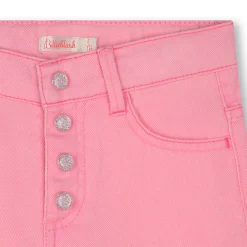Colourful denim shorts