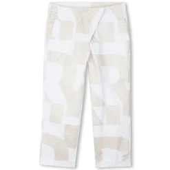 Cotton and linen trousers