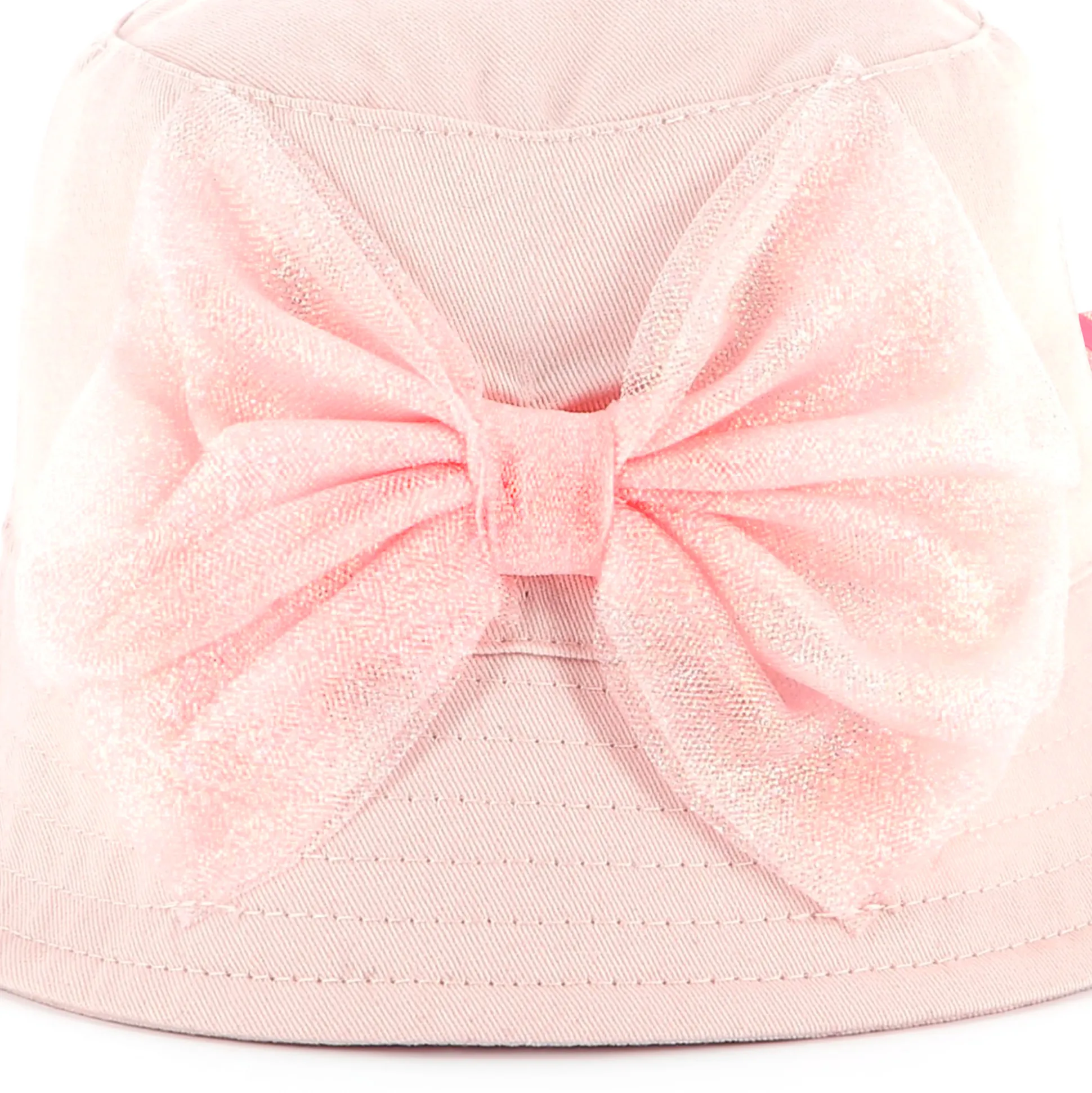 Cotton bucket hat with bow