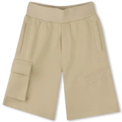 Cotton fleece Bermuda shorts
