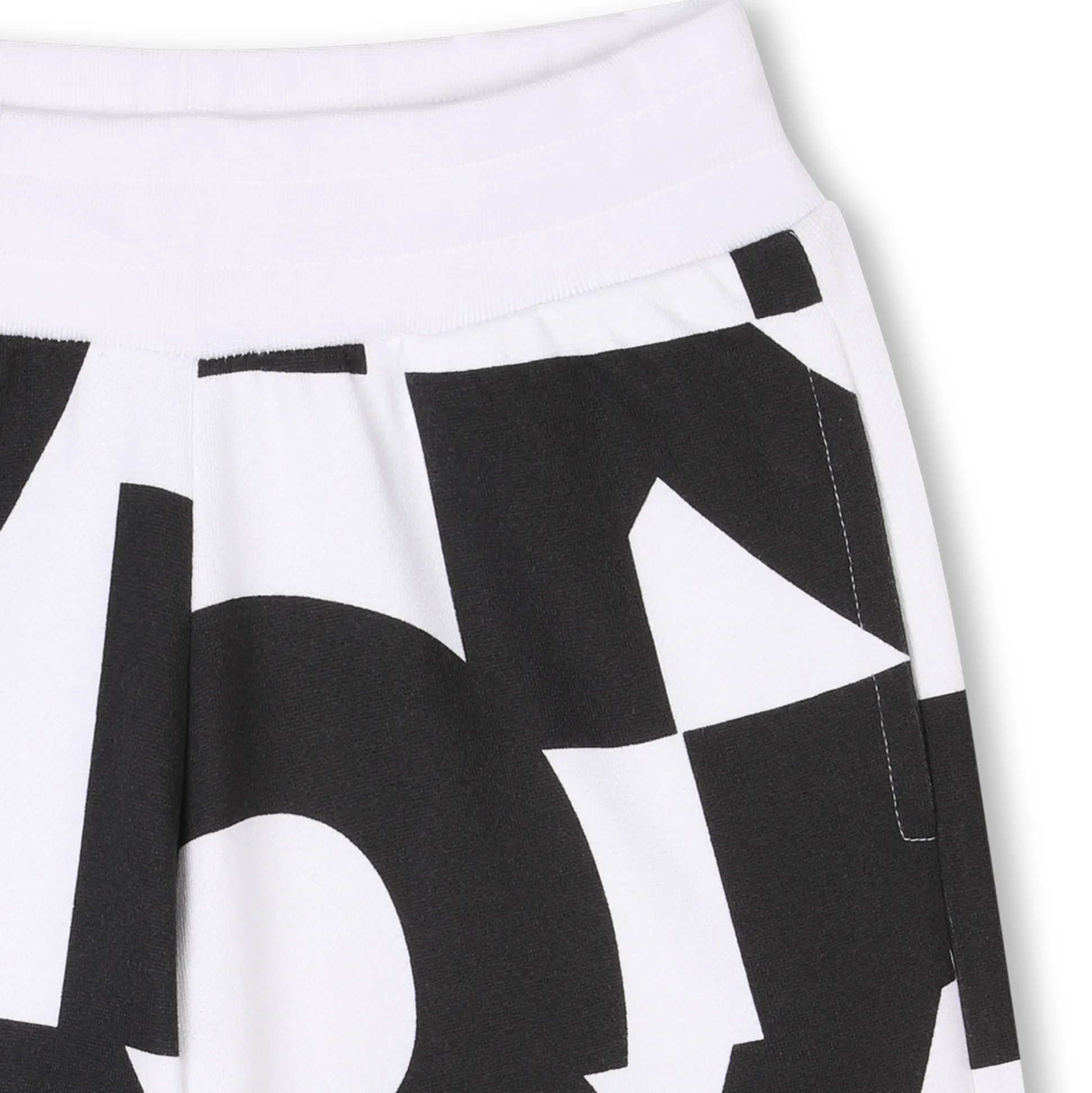 Cotton fleece Bermuda shorts