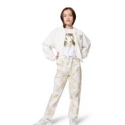 Cotton fleece cardigan