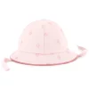 Cotton hat with chin ties