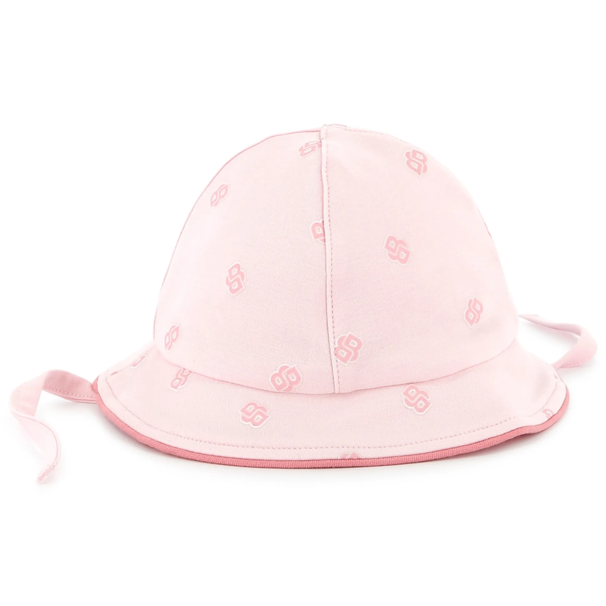 Cotton hat with chin ties