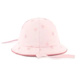 Cotton hat with chin ties