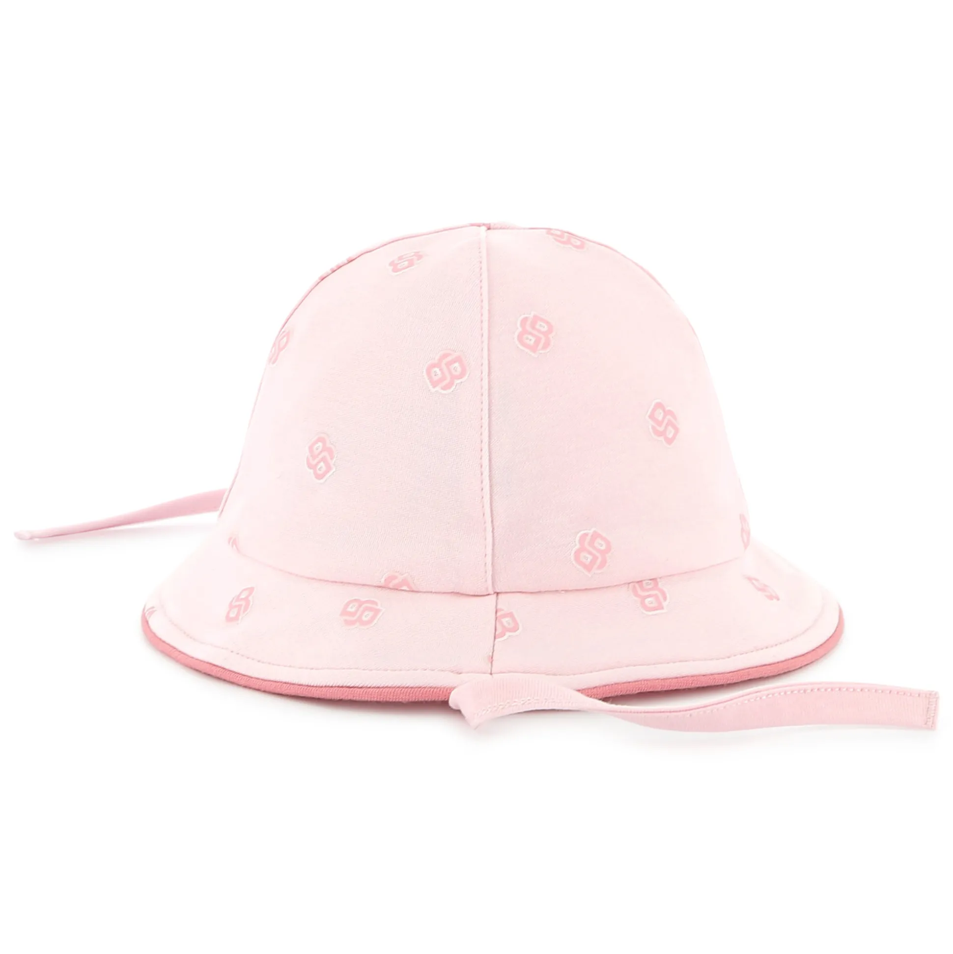 Cotton hat with chin ties