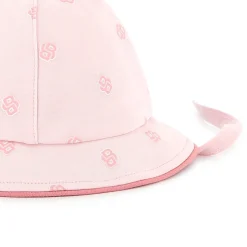 Cotton hat with chin ties