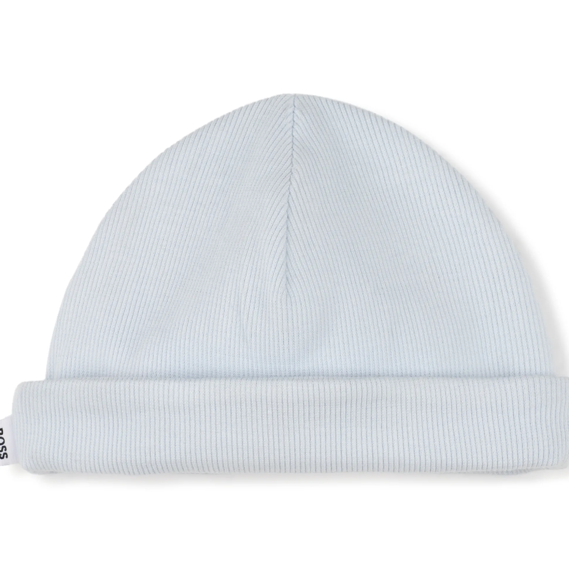 Cotton hat with turn-up