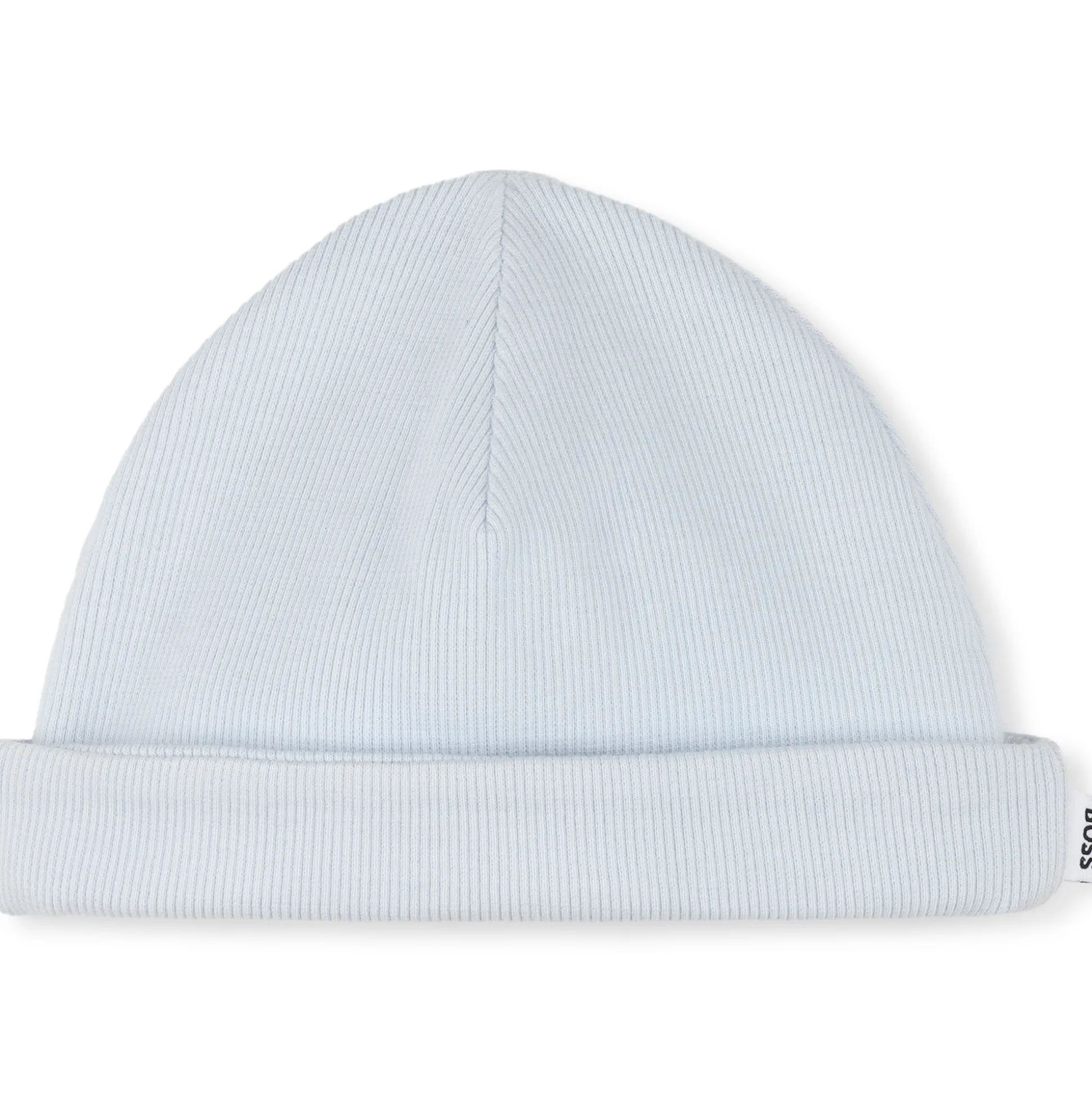 Cotton hat with turn-up