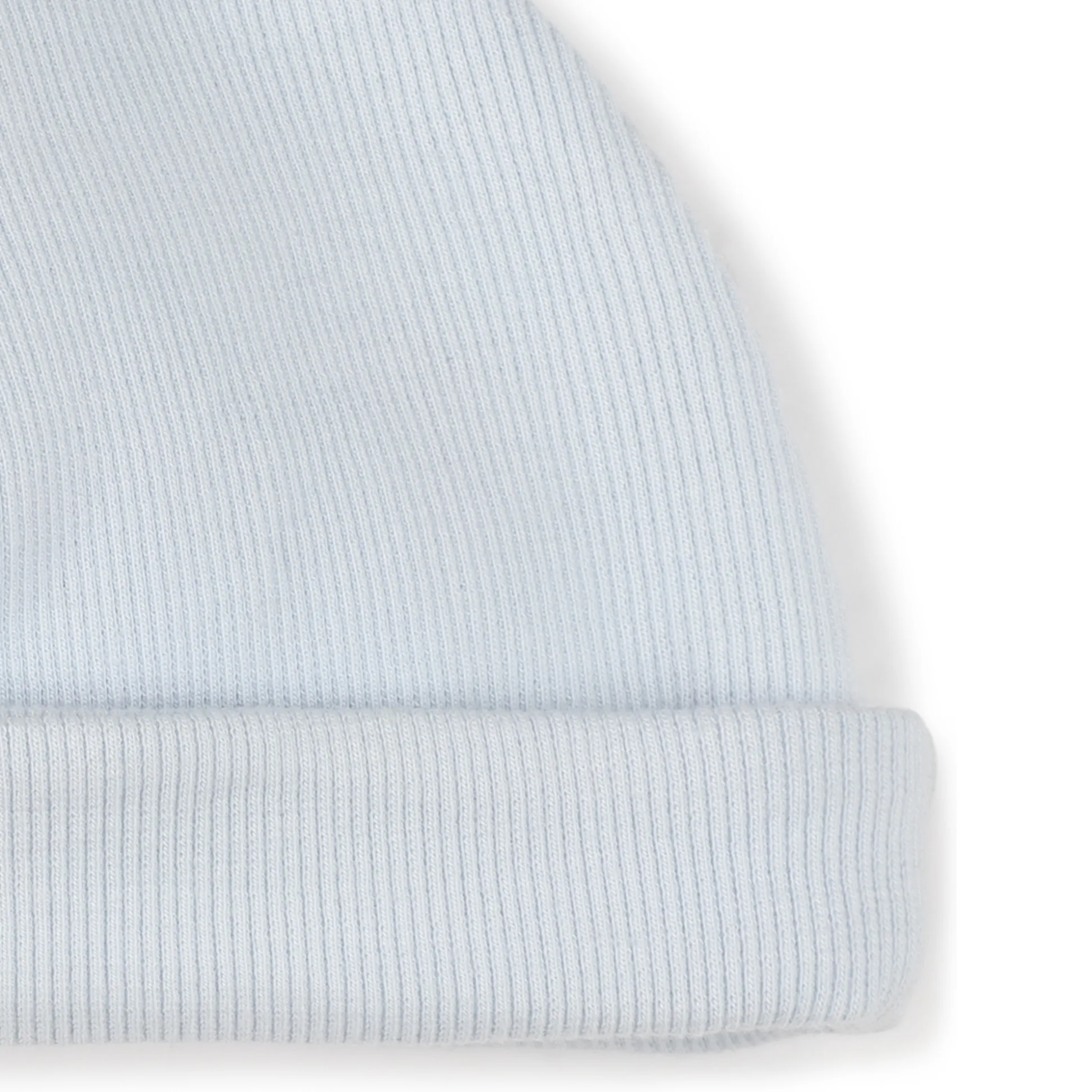 Cotton hat with turn-up