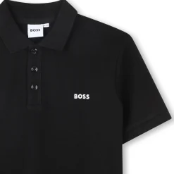 Cotton polo shirt with logo