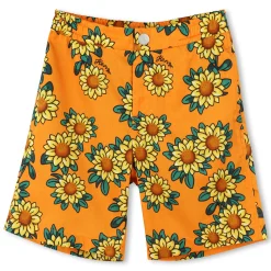 Cotton satin Bermuda shorts