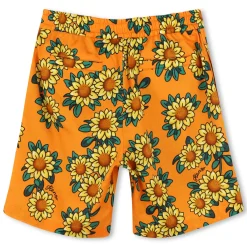 Cotton satin Bermuda shorts