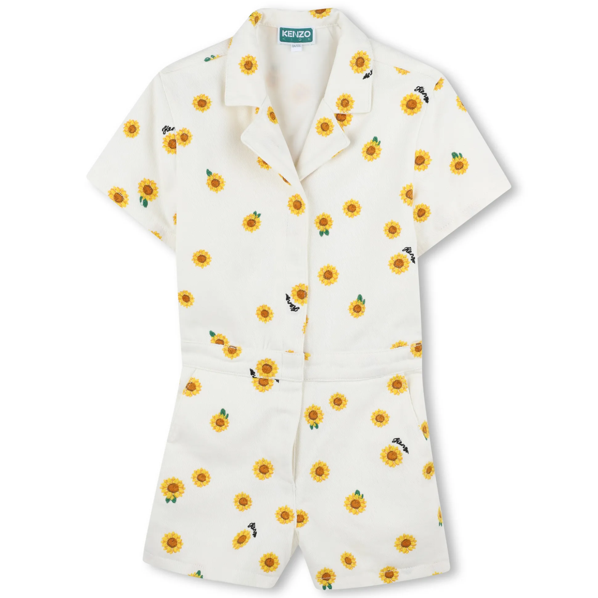 Cotton shorts playsuit