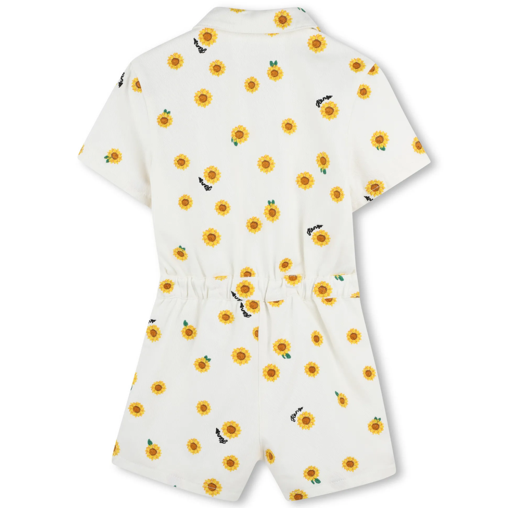 Cotton shorts playsuit