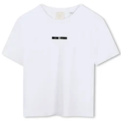 Cotton T-shirt with satin bow