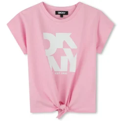 Cotton T-shirt with tie
