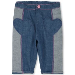 Cotton two-tone jeans