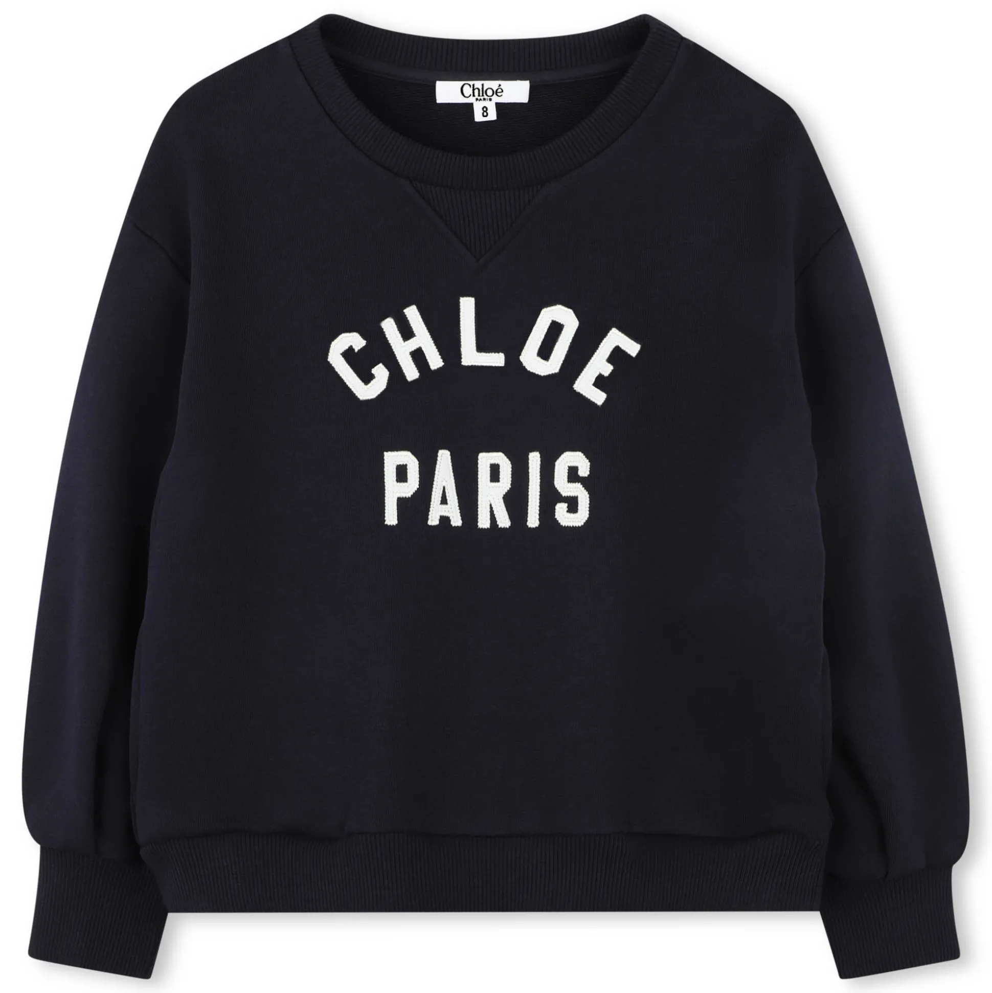 Cropped fleece sweatshirt