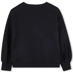 Cropped fleece sweatshirt