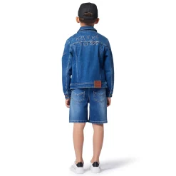 Denim Bermuda shorts