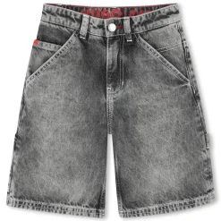 Denim Bermuda shorts with pockets