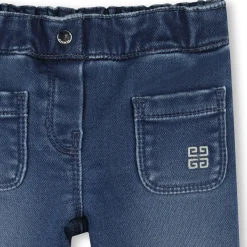 Denim fleece trousers