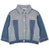 Denim jacket with prints