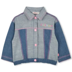 Denim jacket with prints