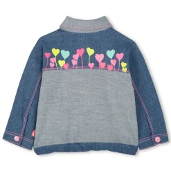 Denim jacket with prints