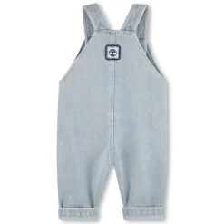 Denim overalls with pocket