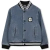Denim press-stud jacket