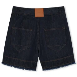 Denim shorts with logo