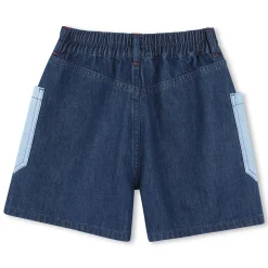Denim shorts with pockets