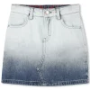 Denim skirt with pockets