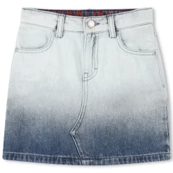 Denim skirt with pockets