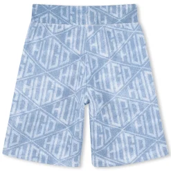 Denim-effect running shorts