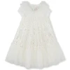 Dress with sequin embroidery