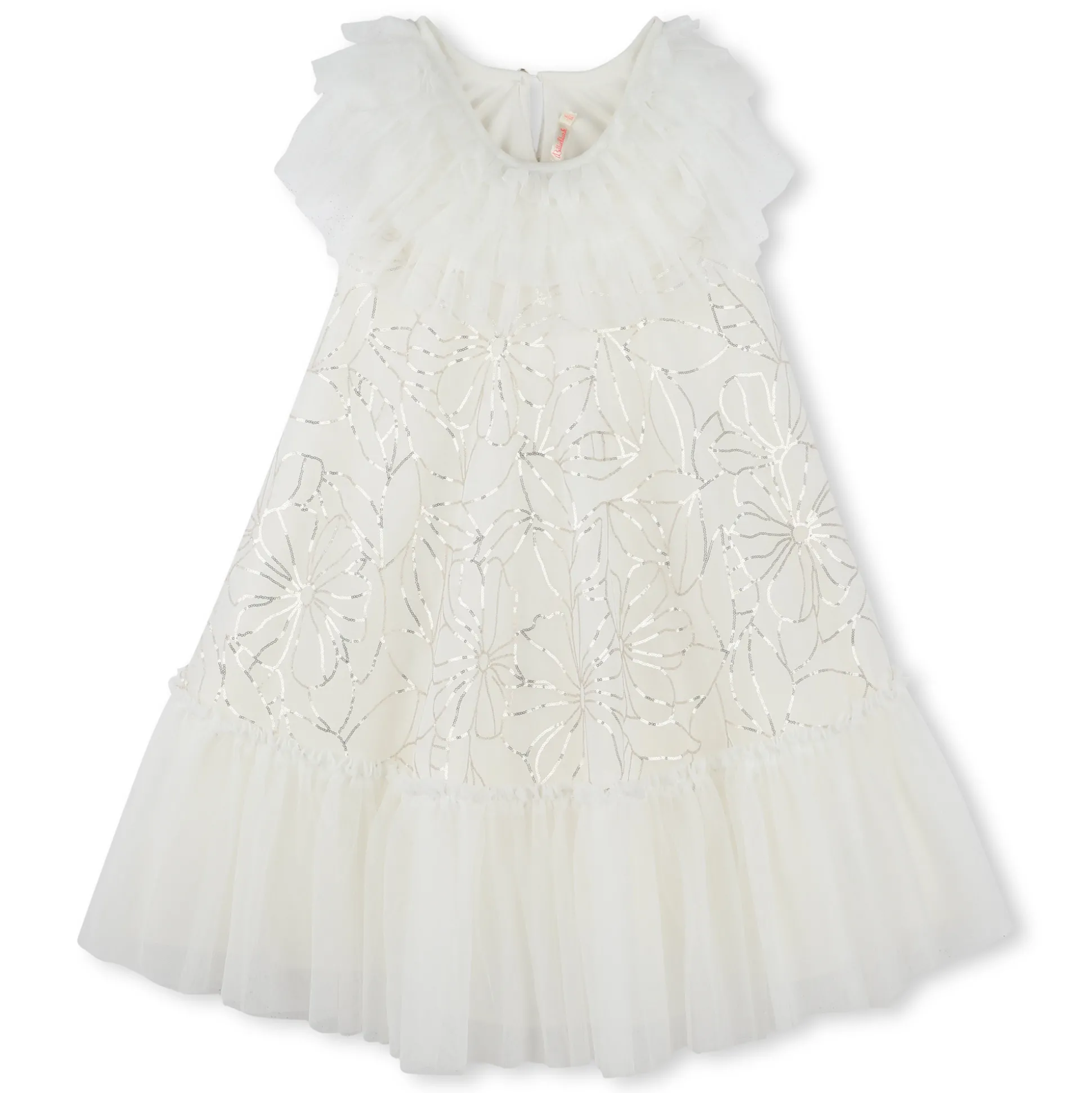 Dress with sequin embroidery